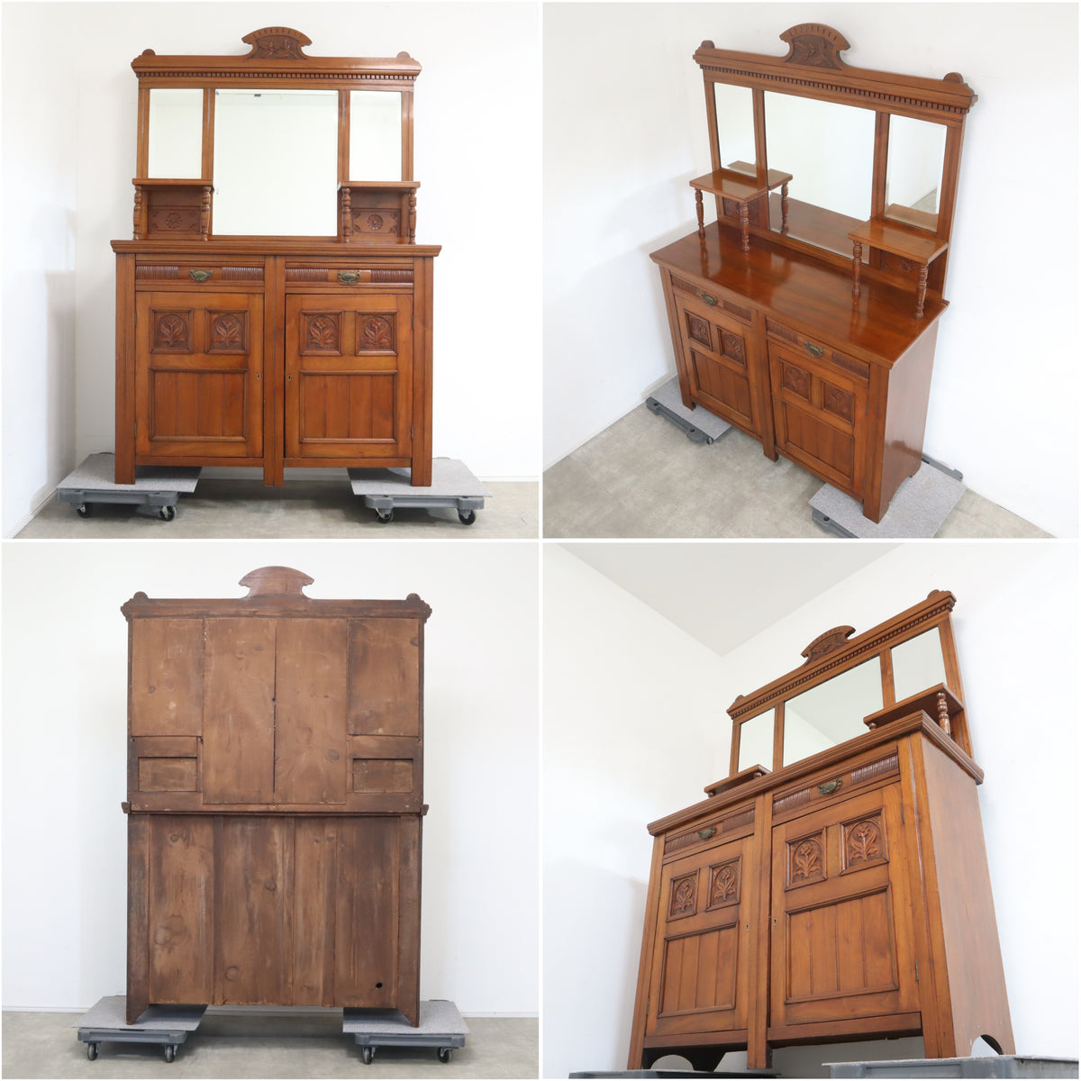 英国アンティーク ミラーバック サイドボード – バナル