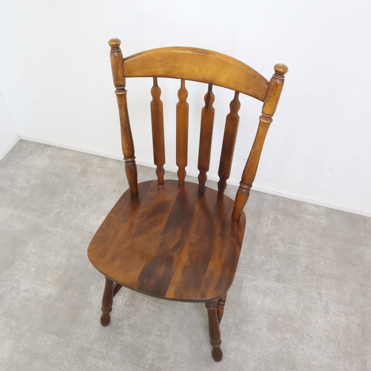 コイズミ KOIZUMI꧂ダイニングチェア2脚 ウィンザー オールド レトロ