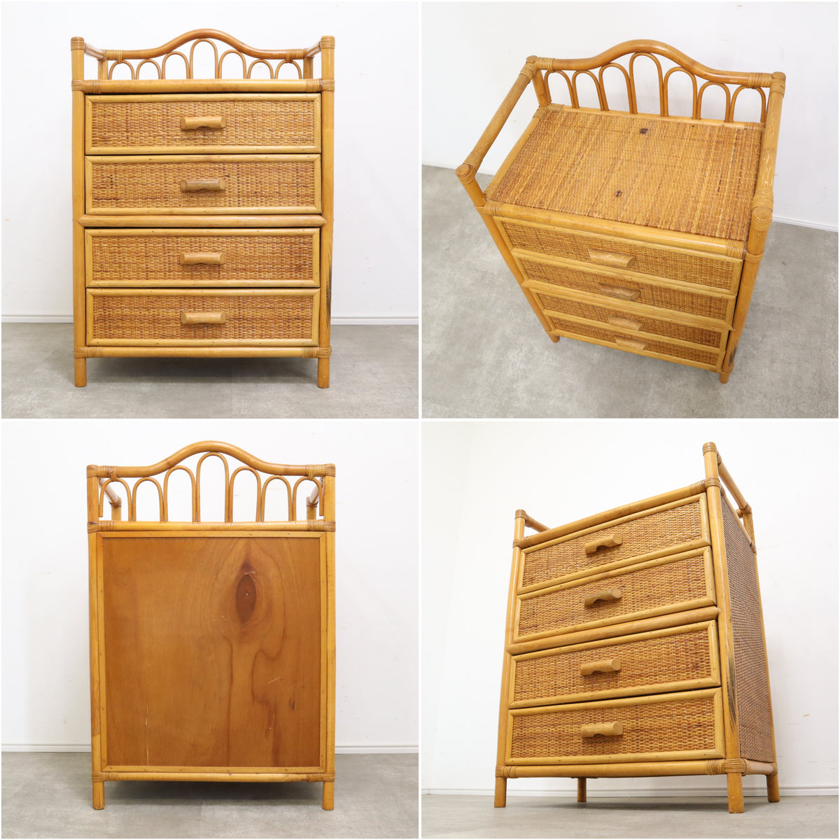 ラタンのチェスト4段・洋タンス – バナルオンラインショップ（BANUL