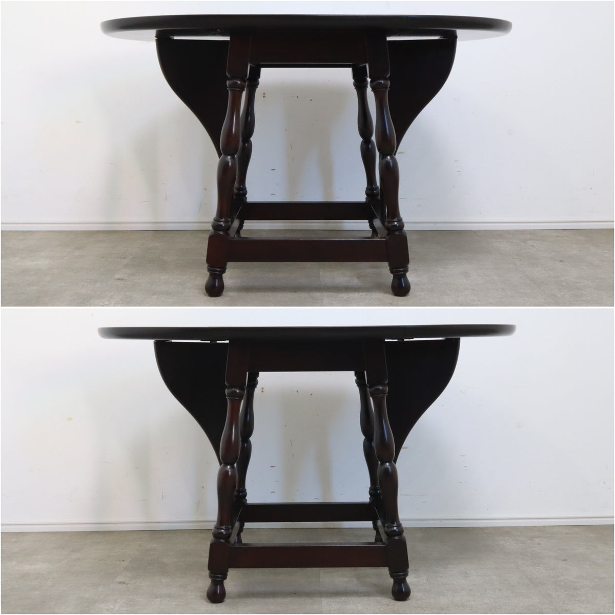 松本民芸家具　バタフライ卓 松本民芸家具 13TF型バタフライ卓 φ76cm H70cm Folding Table N.