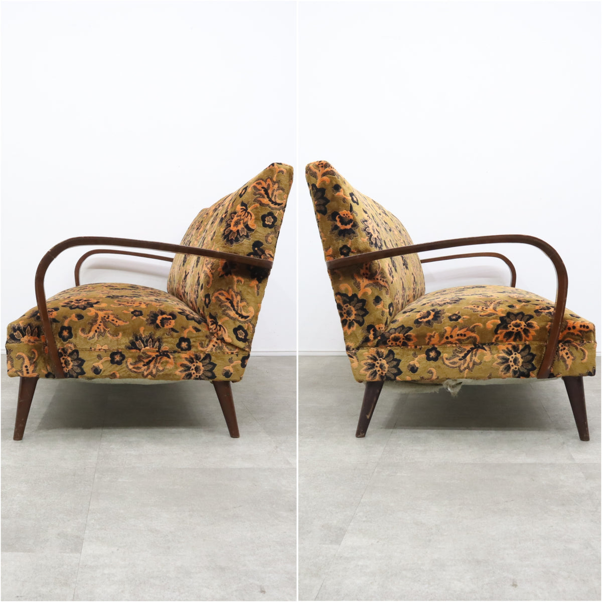 現状品 昭和レトロ 3人掛けソファ 3P 長椅子 – バナルオンライン