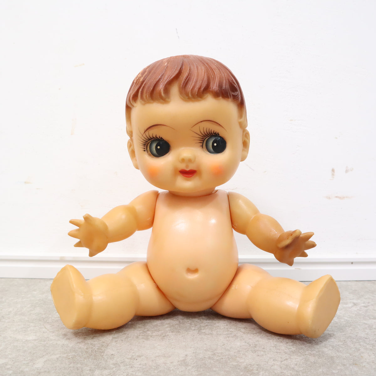希少!当時物 セルロイド人形 可愛いデコちゃん20cm 検)アンティークドール 希少!当時物 セルロイド人形 可愛いデコちゃん20cm 検