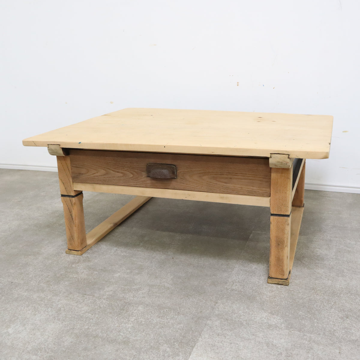 レトロ　アンティーク　古道具　古家具　剥離　ストリップド　机　テーブル　昭和 レトロ アンティーク 古道具 古家具 剥離 ストリップド 机 テーブル 昭和