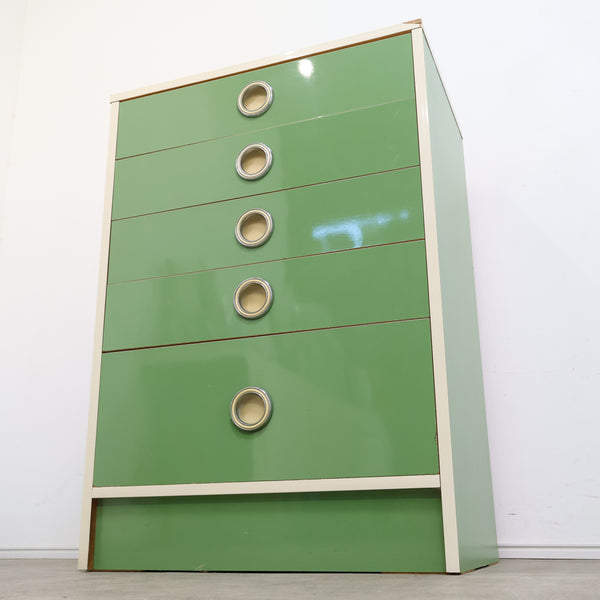 ミントグリーンのチェスト