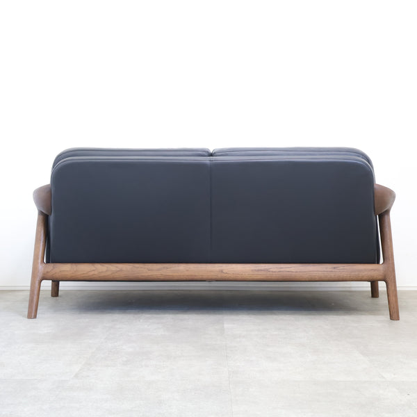朝日木材加工 BRIDGE SOFA 2シーター 2人掛け(黒本革)