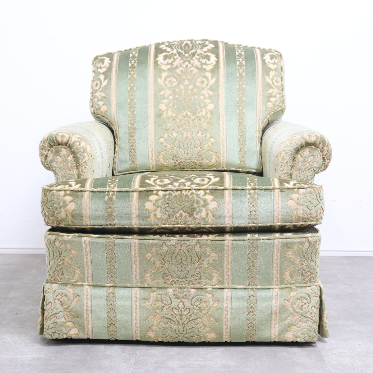 ドレクセルヘリテイジ DREXEL HERITAGEの金華山織り1人掛けソファ