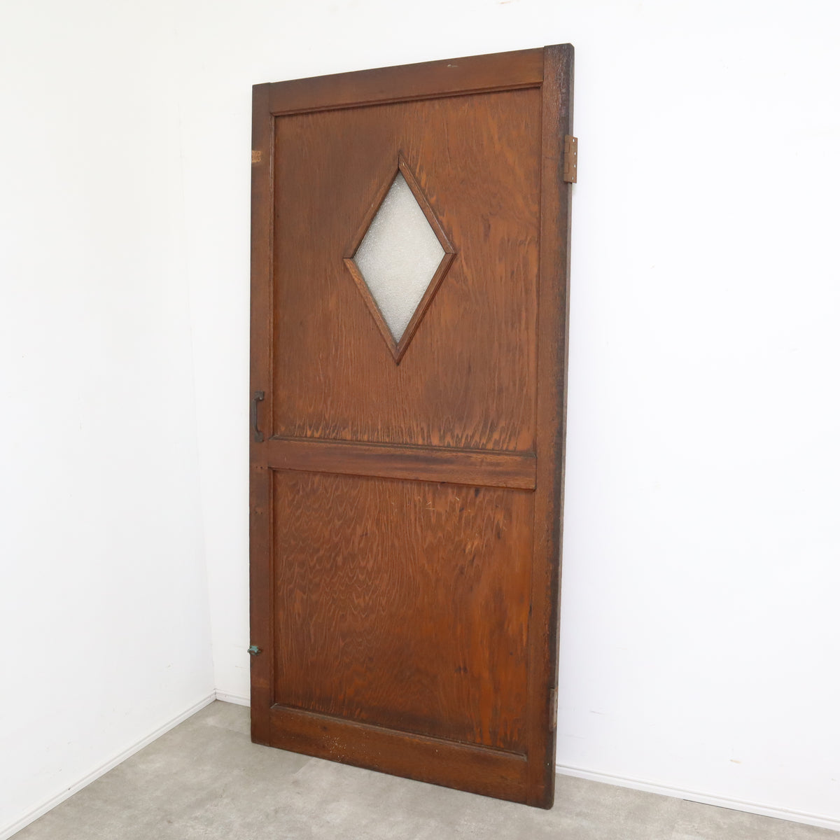 [nota]ダイヤガラスの木製扉 真鍮金具付き/ 古建具 ドア nota]ダイヤガラスの木製扉 真鍮金具付き/ 古建具 ドア nota