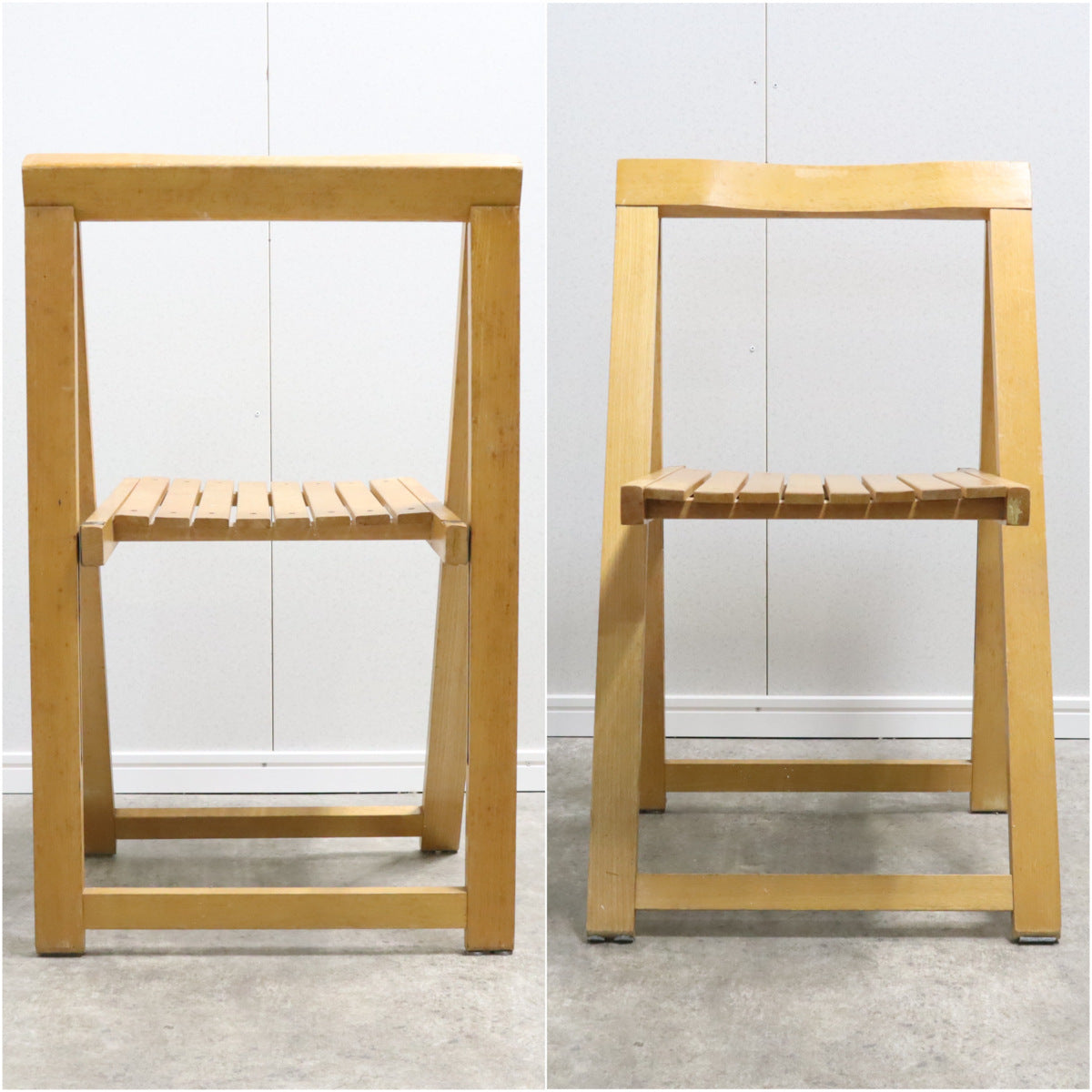 フォールディングチェア 木製 折りたたみ椅子 ヴィンテージ No.1