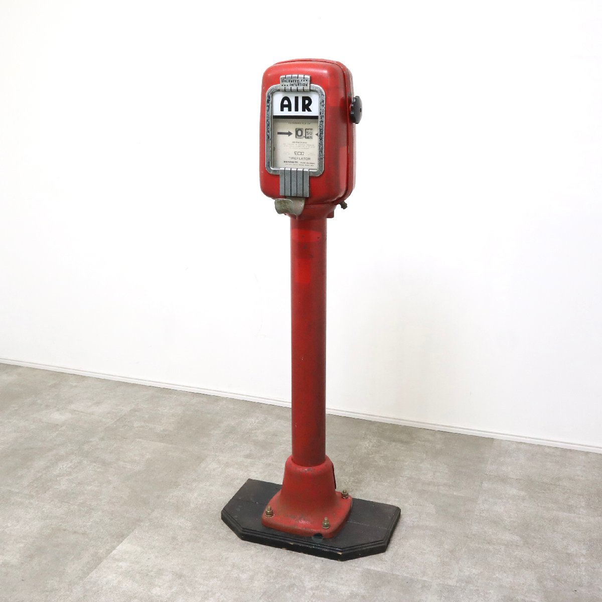 引取限定】ヴィンテージ エアタワー Air Meter ガソリンスタンド 空気 