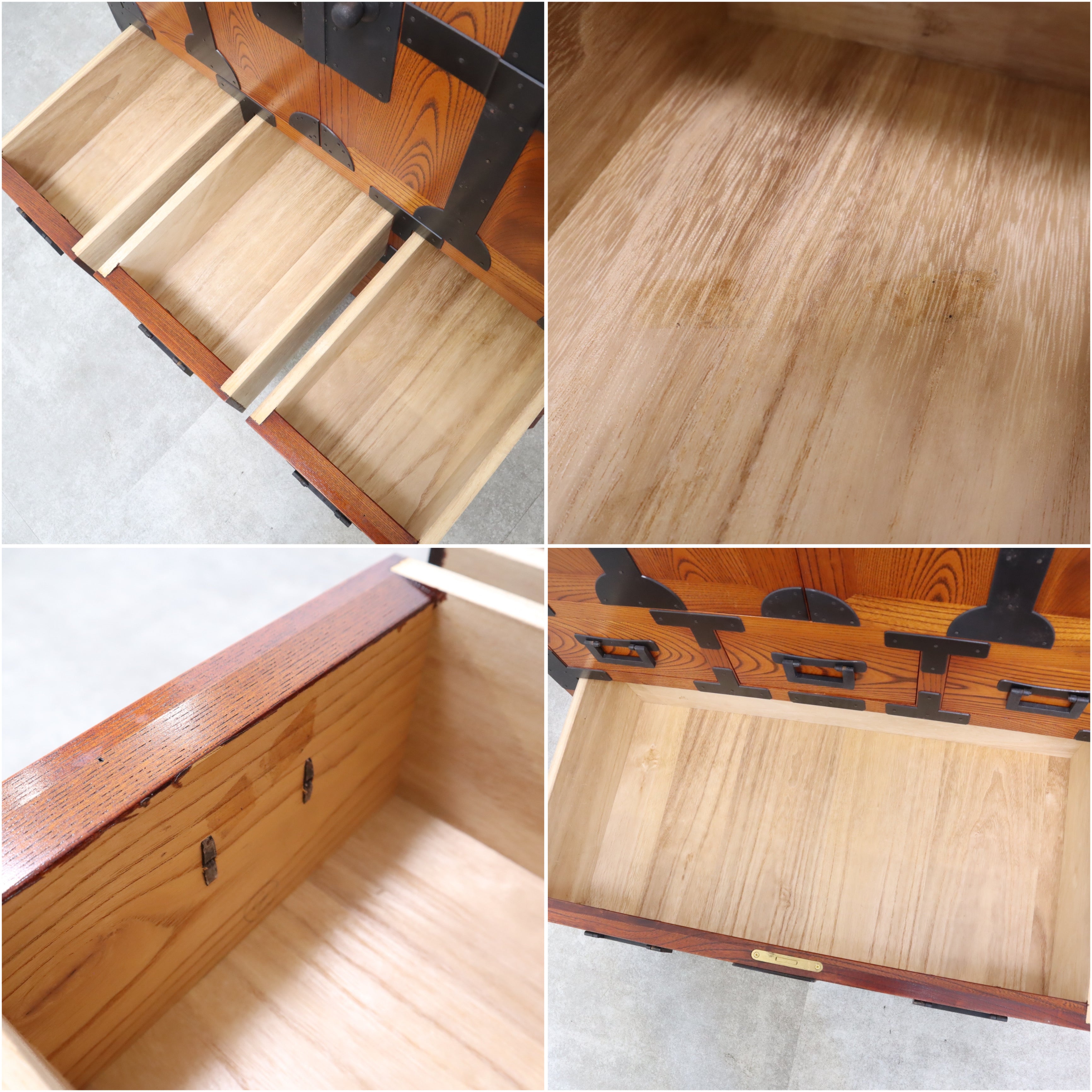 国指定伝統工芸品】松本帖タンスB（欅無垢材・拭き漆）松本民芸家具