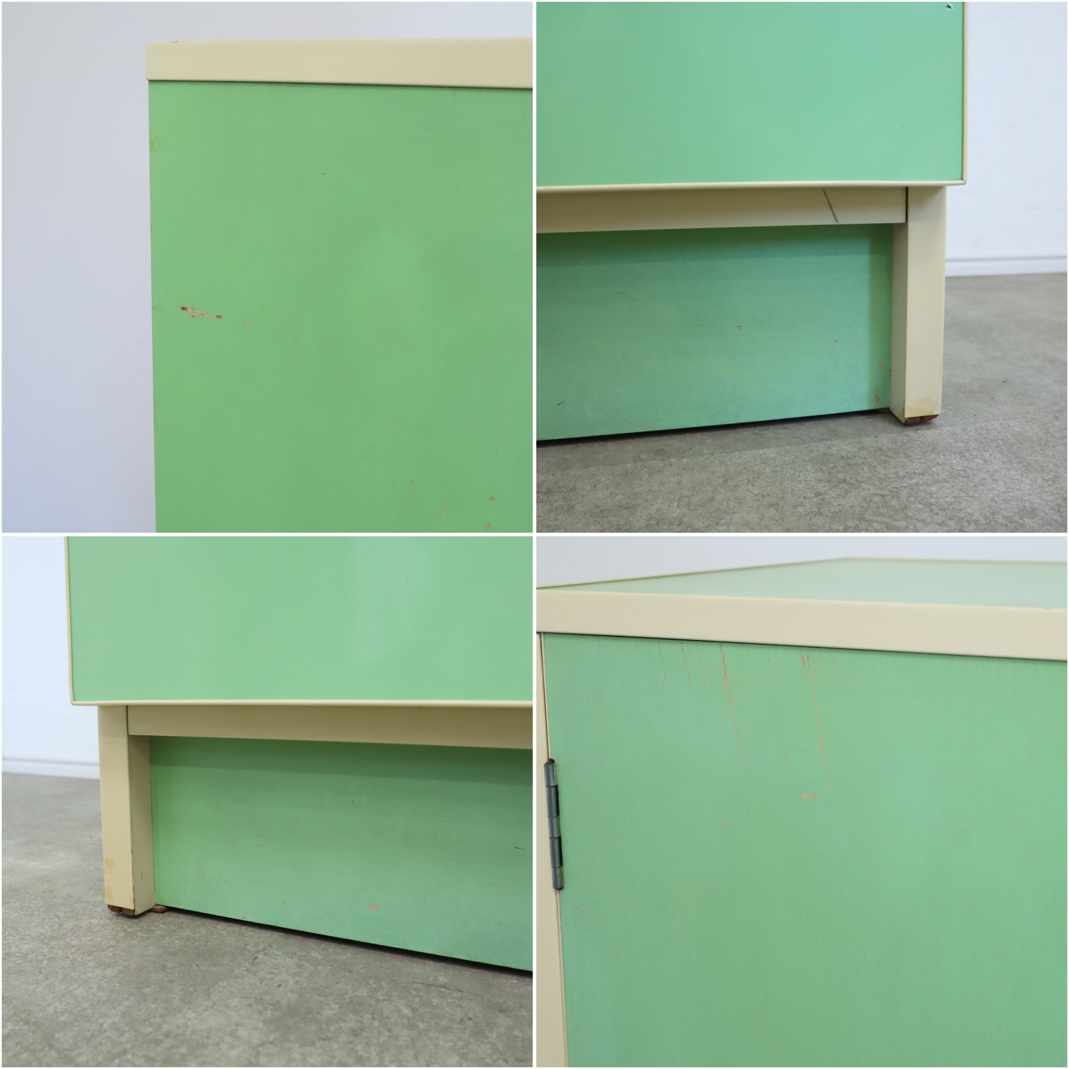 レトロポップなミントグリーンのキャビネット – バナルオンライン