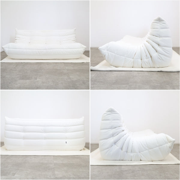 【クリーニング済】Ligne roset リーンロゼ TOGO トーゴ 3人掛けソファ クッション2個付