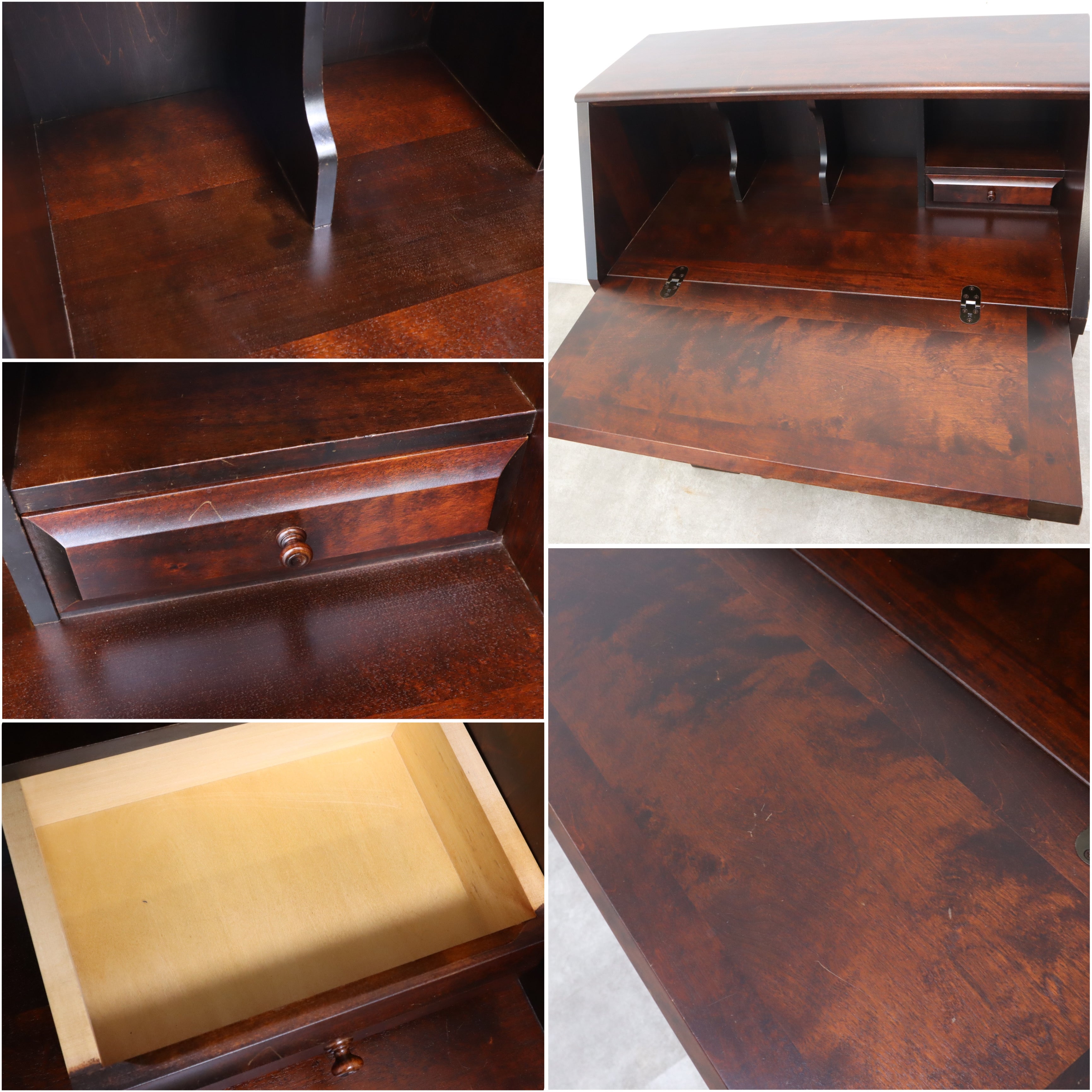 北海道民芸家具　ＨＭ８００ビューロー　ライティング　 再塗装済　ＵＳＥＤ 北海道民芸家具 ライティングビューロー HM800 – バナル