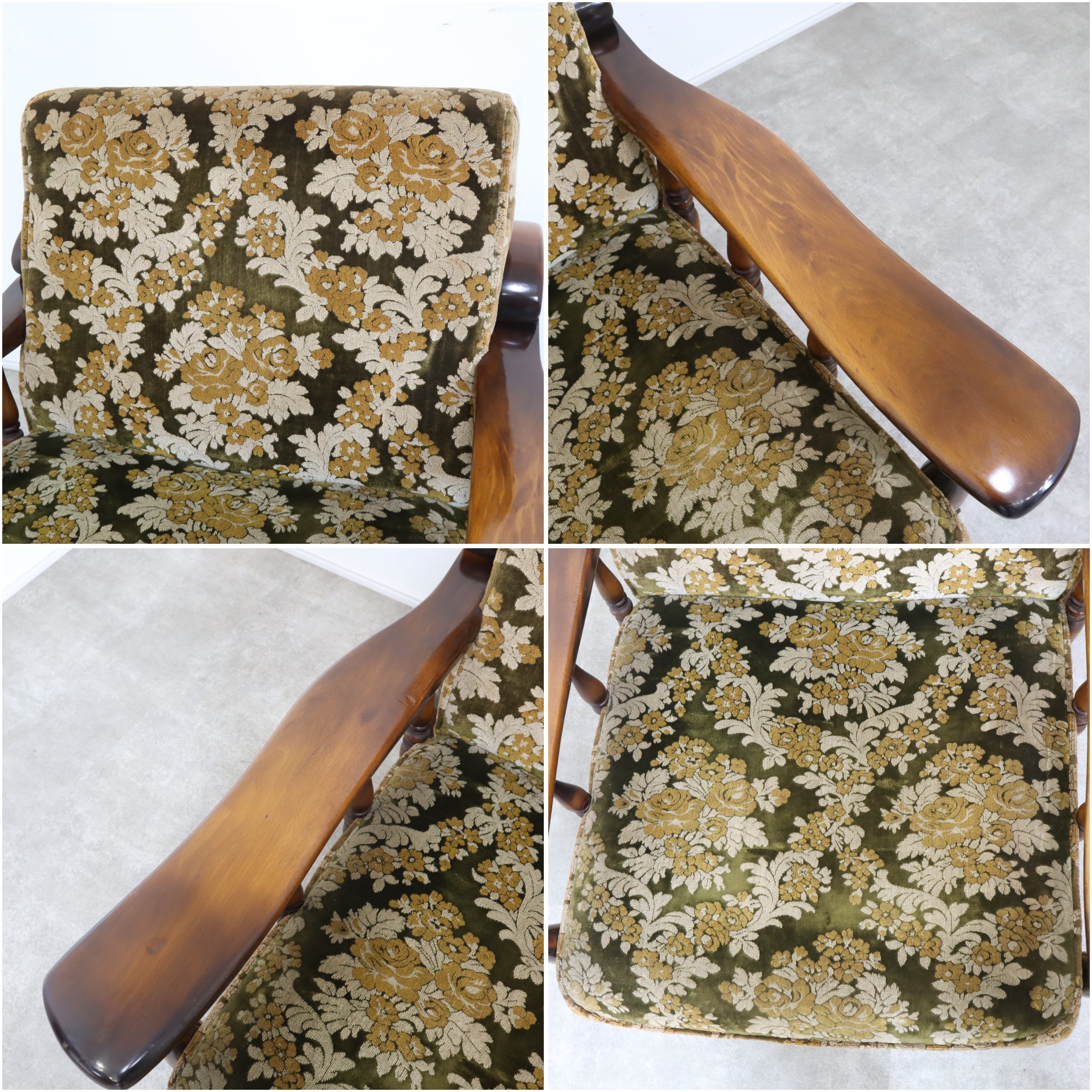 【最終値下げ】カリモク　1人掛けソファ　オールドカリモク　アンティーク　レトロ IMG_6965_c12bf841-de64-464d-