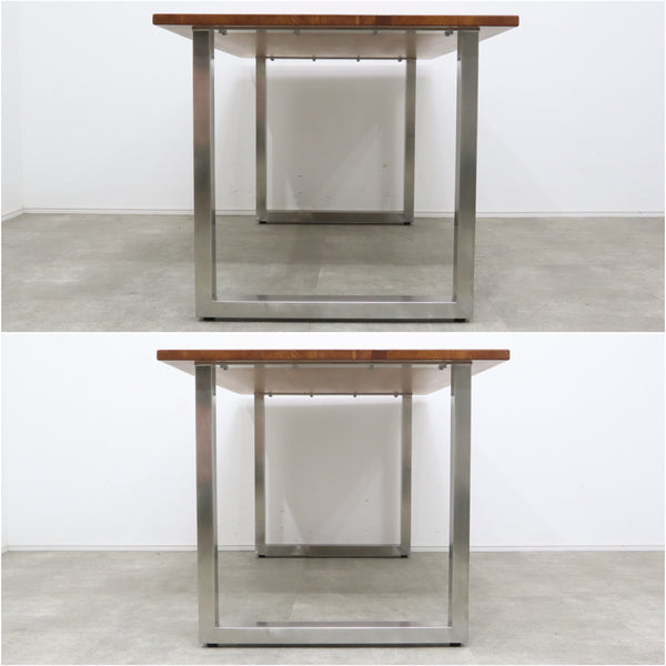 KANADEMONO THE TABLE ダイニングテーブル 幅約180cm ラバーウッド