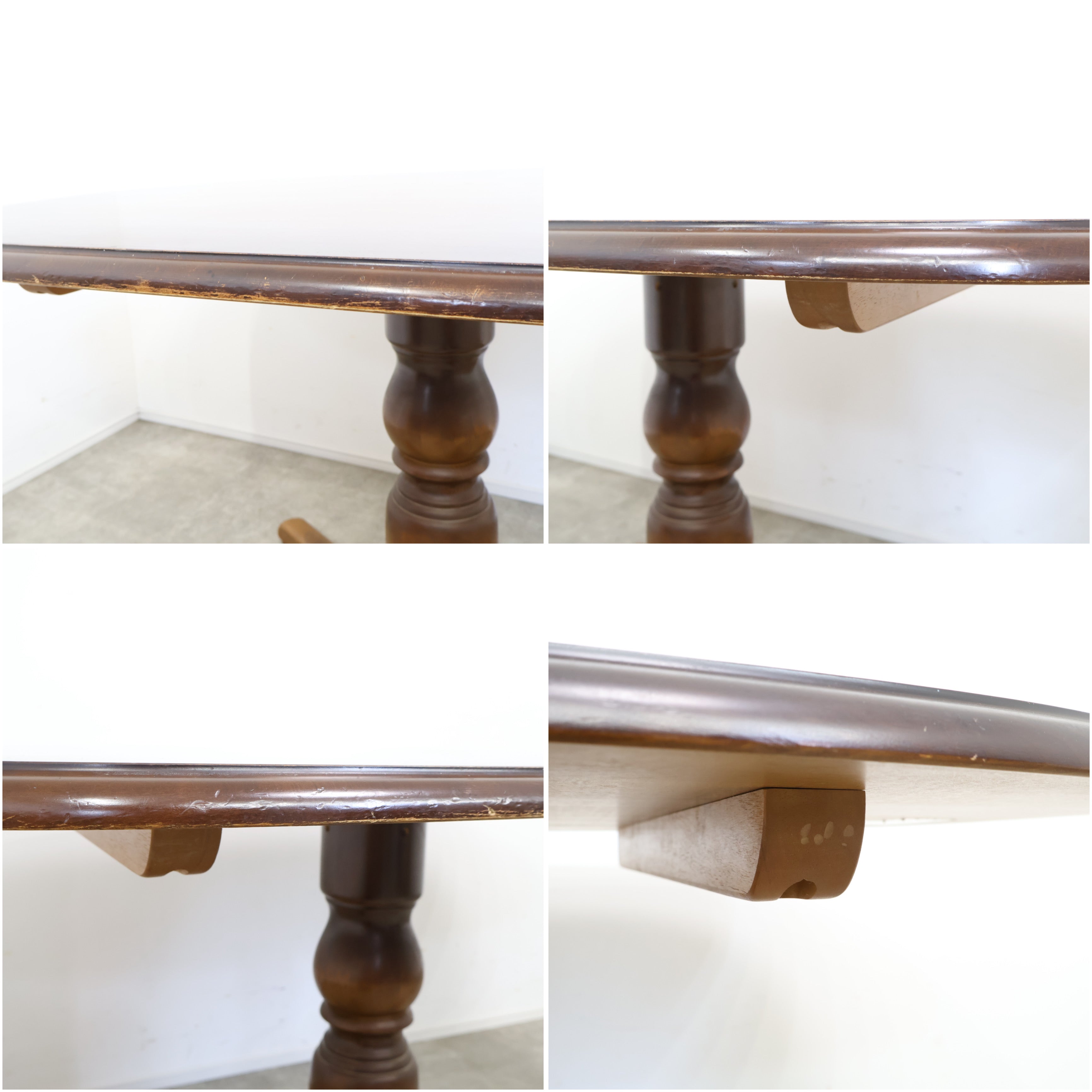 飛騨産業 キツツキマーク ダイニングテーブル アンティーク X00002 キツツキマーク 飛騨産業 楢材 ダイニングテーブル