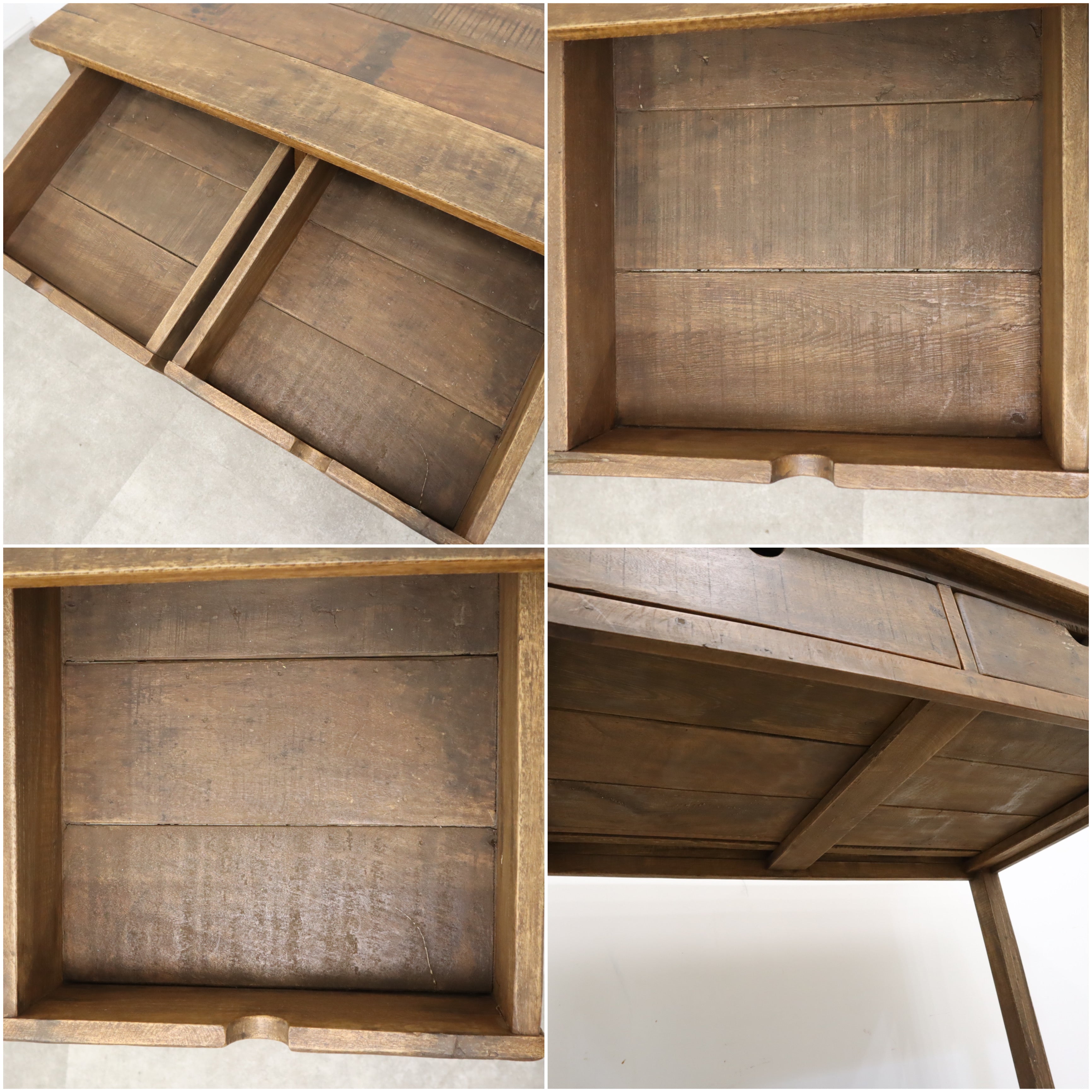 古い木製机 引出し2杯 – バナルオンラインショップ（BANUL）の通販なら