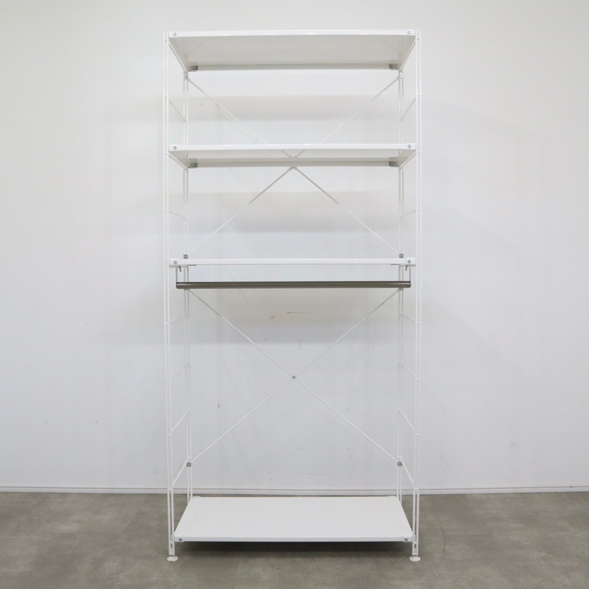 美品⭐︎無印良品　Muji スチールユニットシェルフ　白 無印良品 MUJI スチールユニットシェルフ ホワイト – バナルオンライン
