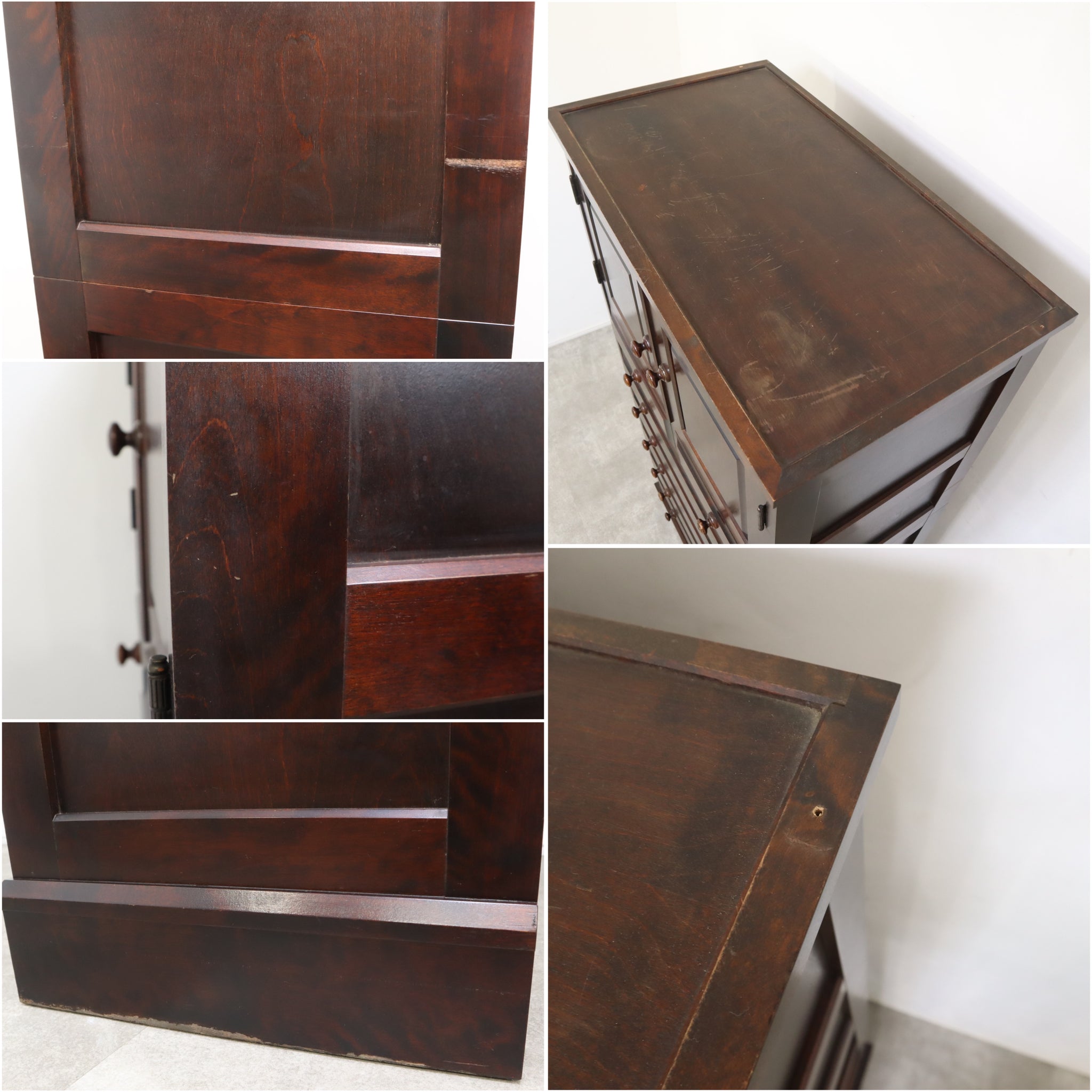 旭川家具 山室家具製作所 民芸家具 北の匠 No.6052 ハイチェスト 国産家具 無垢 チェスト | MUKU工房