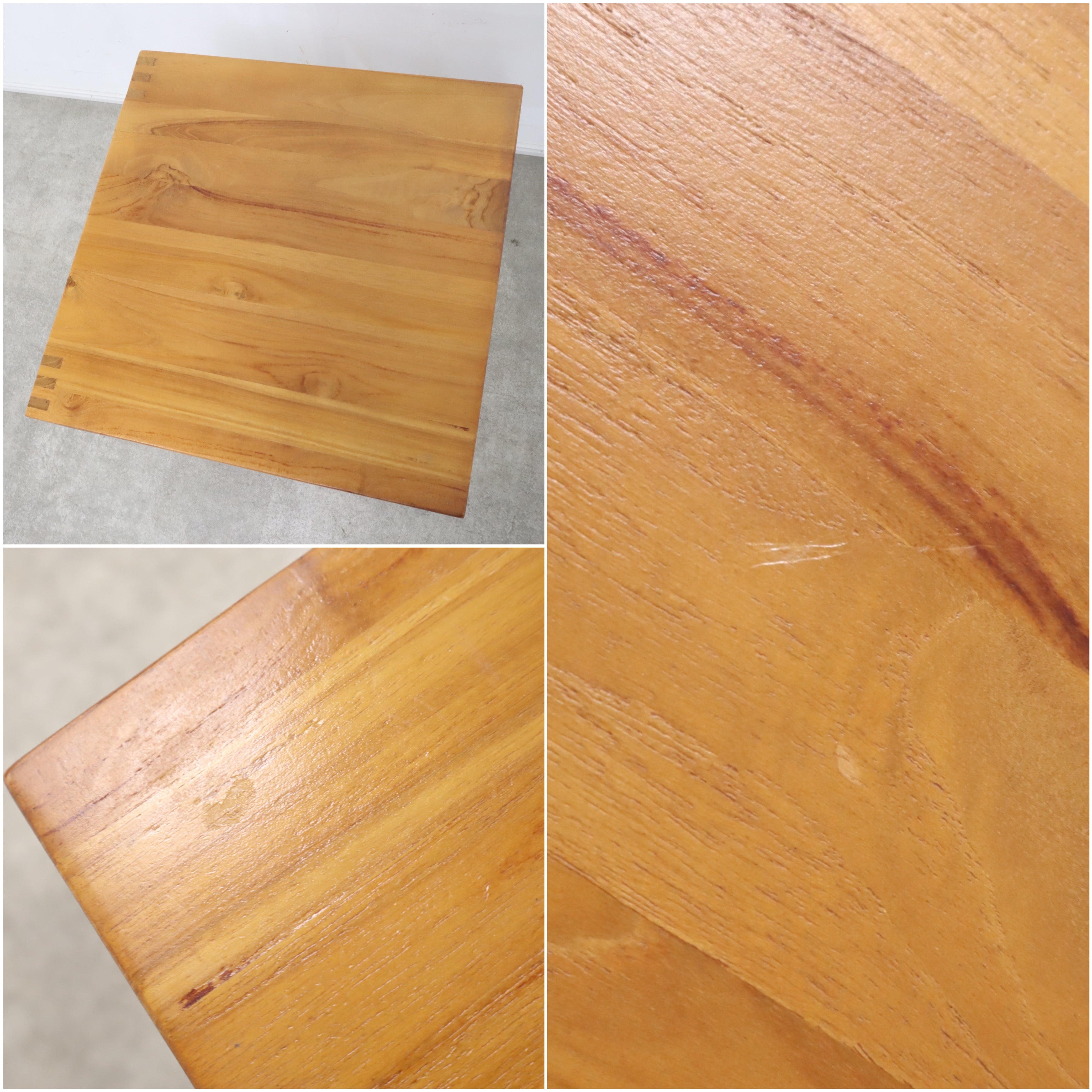 チーク材　ナイトテーブル SCANTEAKチーク材 サイドテーブル ナイトテーブル – バナルオンライン