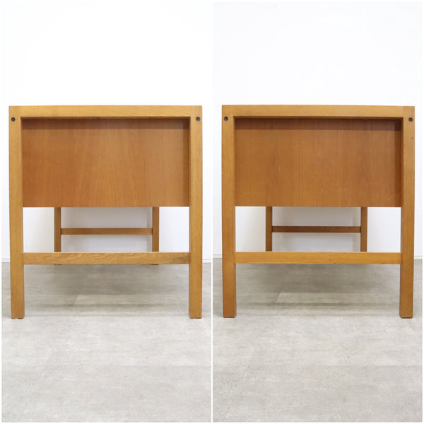 デンマーク 両袖デスク DANISH Vitze furniture ヴィンテージ 木製机 北欧家具 オーク材