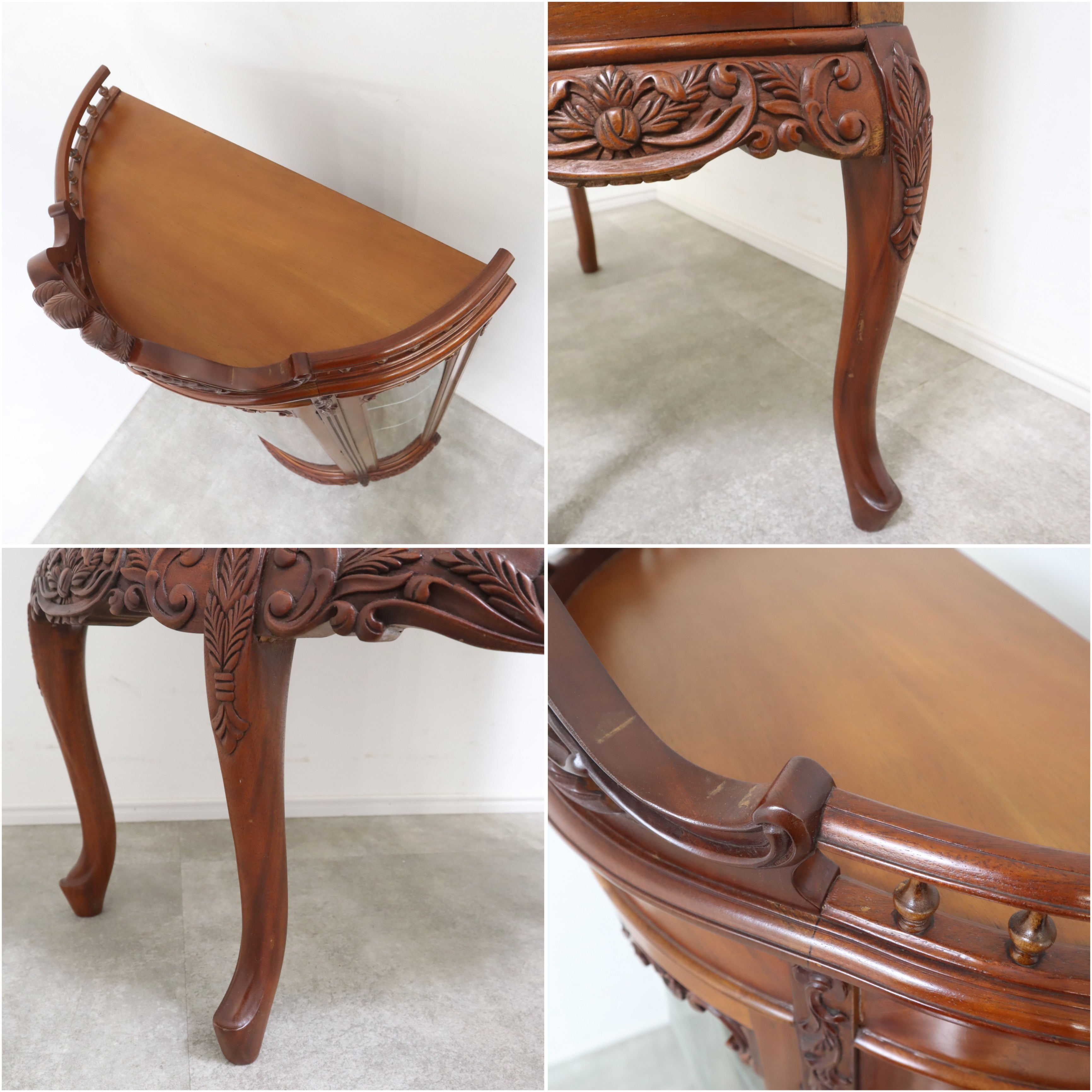 k*】様 アンティーク・ハーフムーンキャビネット【16日まで】 k*】様 アンティーク・ハーフムーンキャビネット【16日まで】