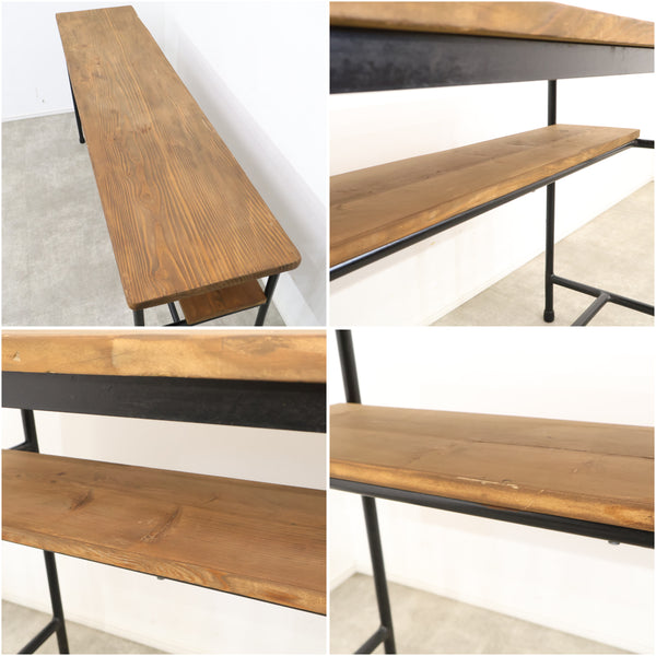 鉄脚のカウンターテーブル・作業台