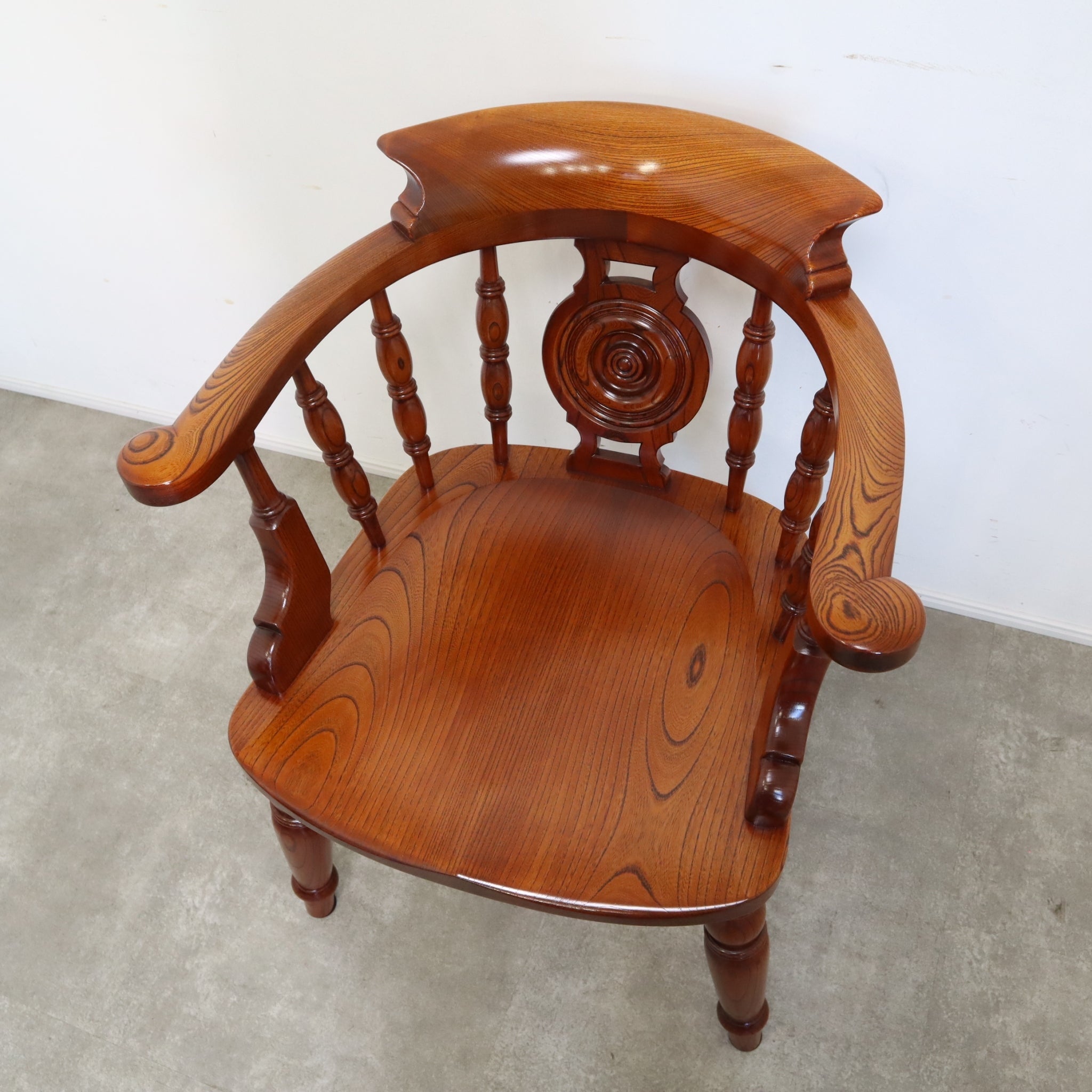 松本民芸家具 大キャプテンチェア（欅・本漆塗り） – バナルオンライン