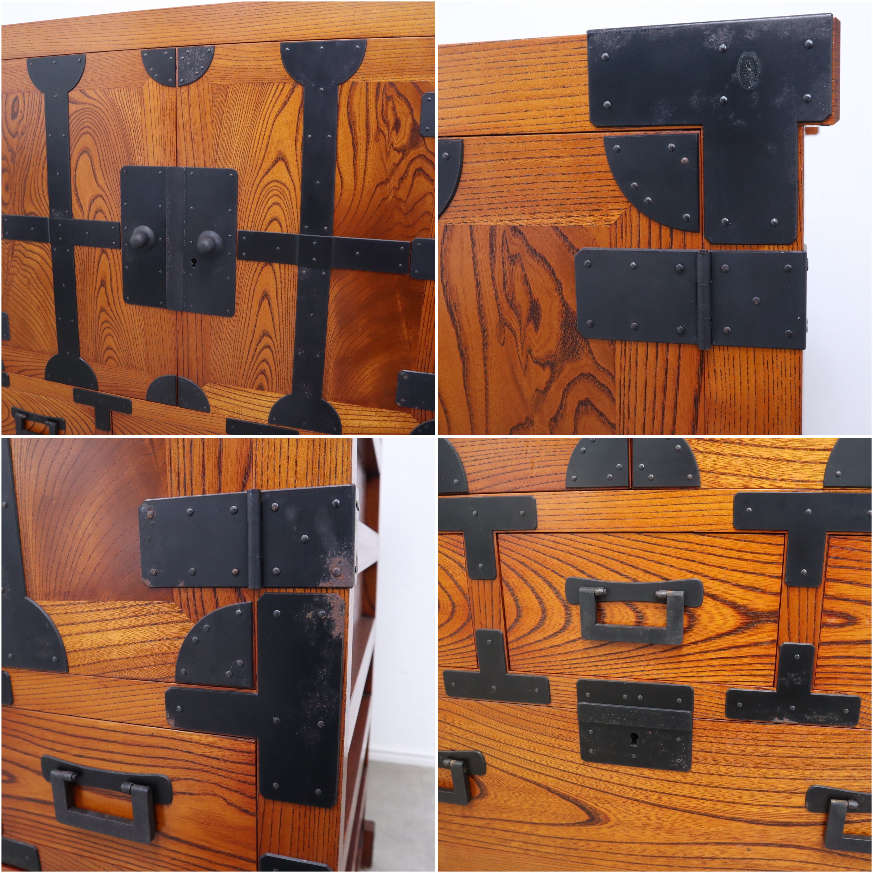 国指定伝統工芸品】松本帖タンスB（欅無垢材・拭き漆）松本民芸家具