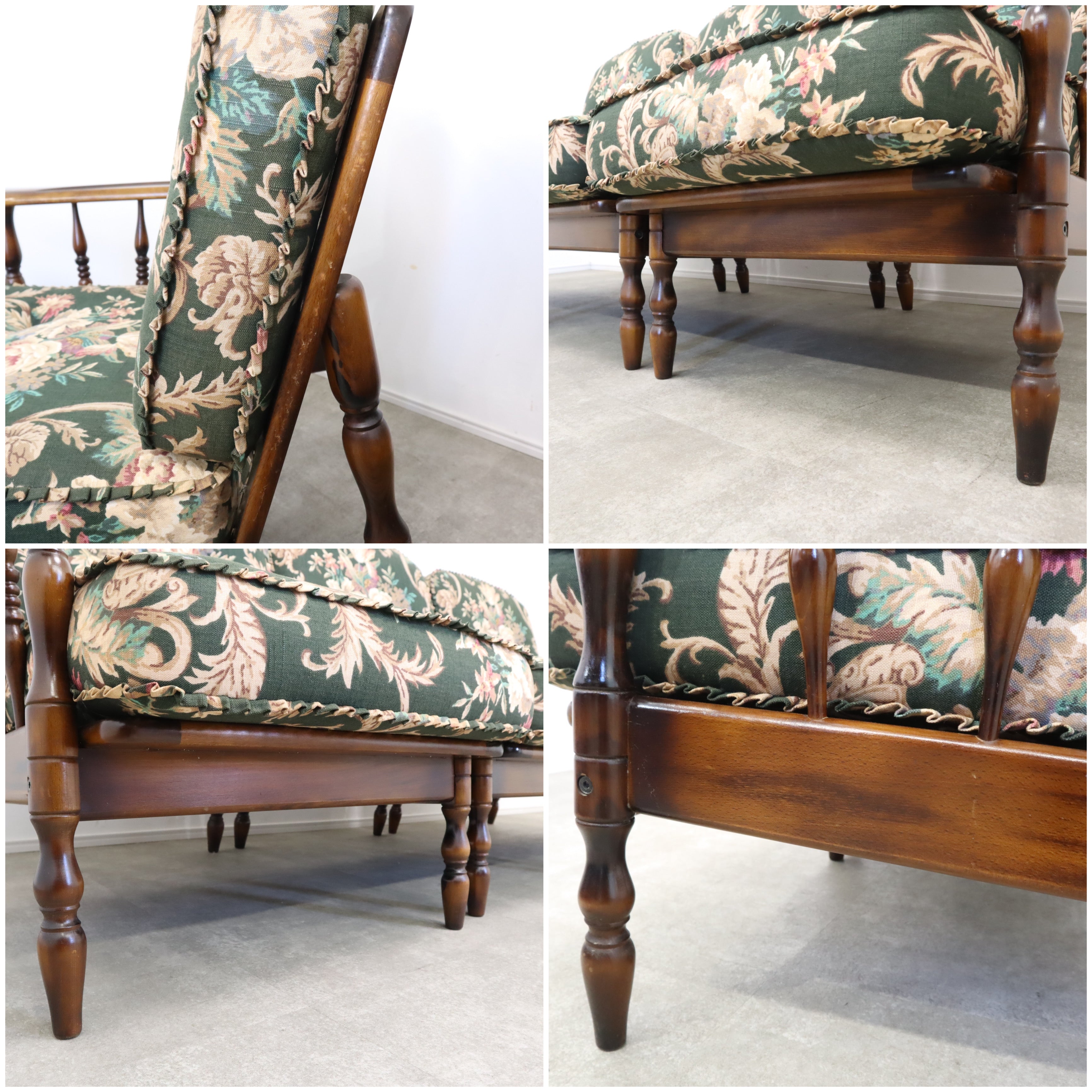 オールドカリモクのヴィンテージ3人掛けソファ – バナルオンライン