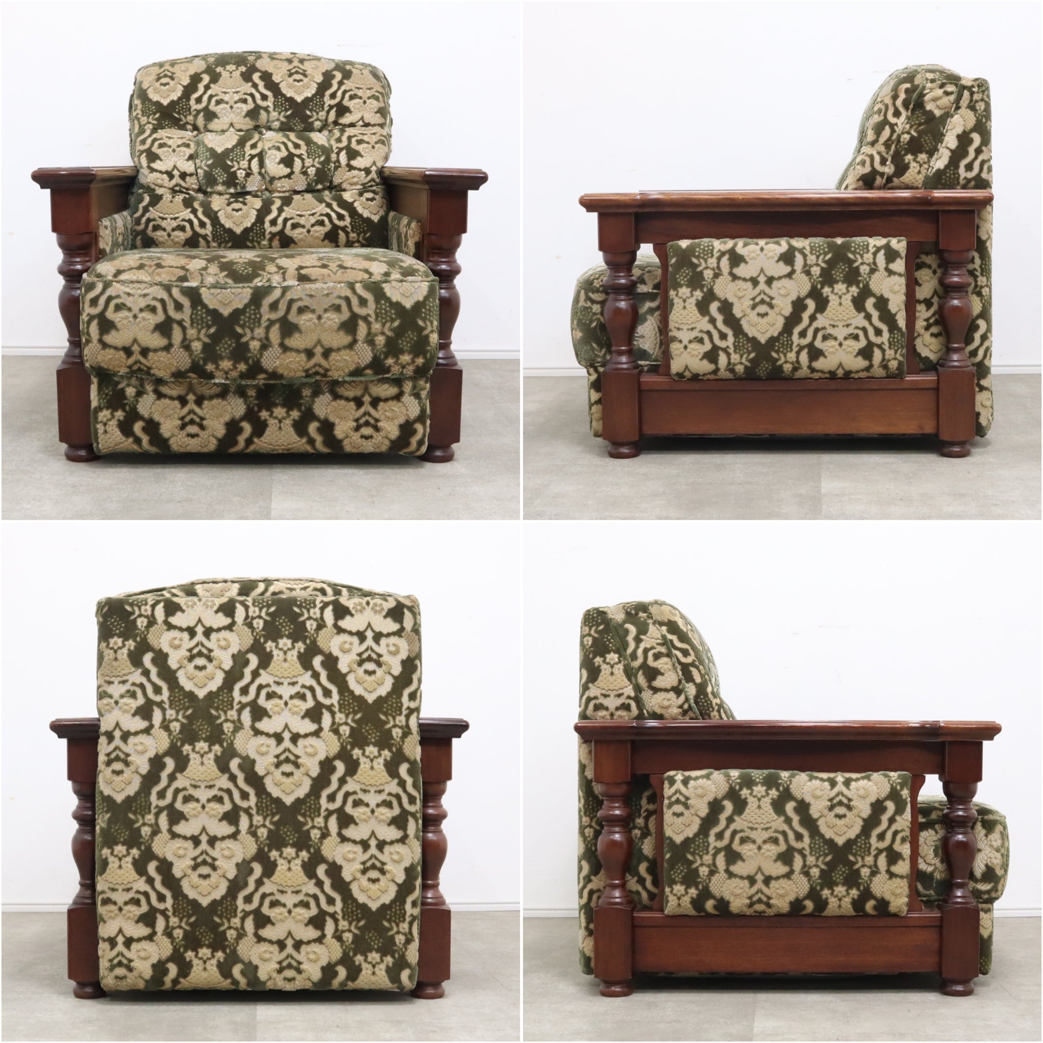 紅ほっぺ様専用稀少/ビンテージ/レトロ/金華山/アームソファ/1人掛け/