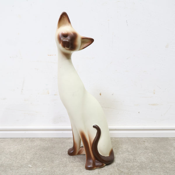 シャム猫の陶器製オブジェ