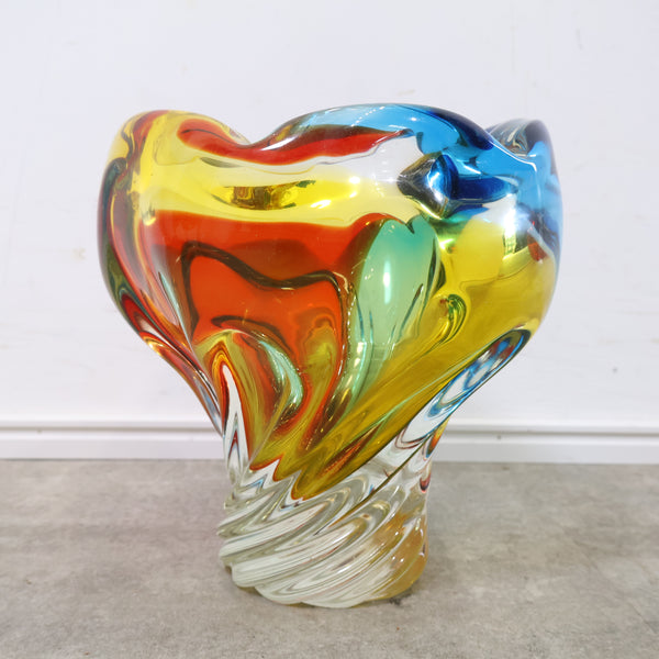 カラフルなうずまきの花瓶・フラワーベース