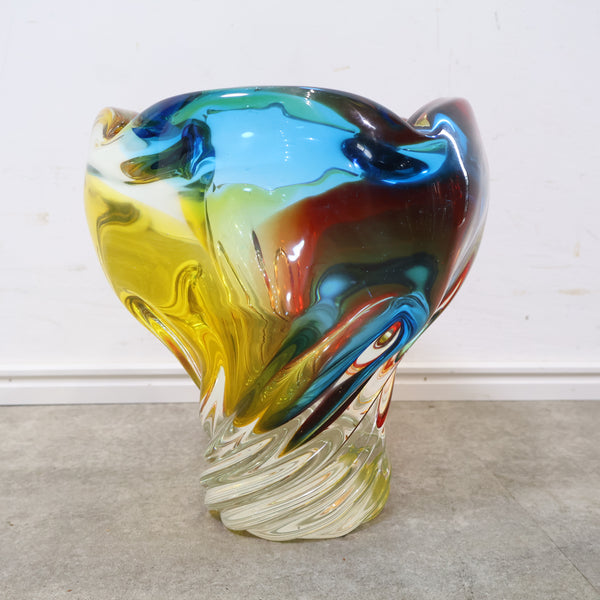 カラフルなうずまきの花瓶・フラワーベース