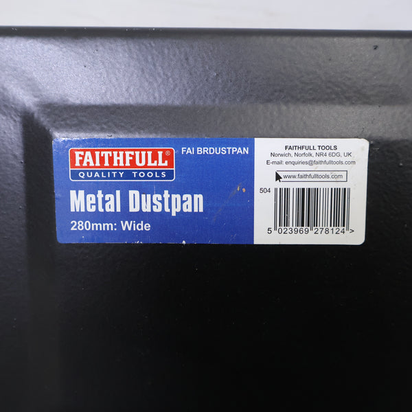 FAITHFULL社製 METAL DUSTPAN・スチール製のちりとり