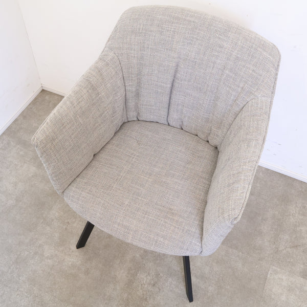 【展示品】ROLF BENZ 641 ダイニングチェア ロルフベンツ 本革張り アームチェア モダン グレー ドイツ No.2