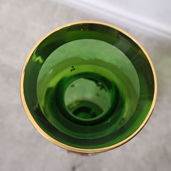 ゴージャスなボヘミアガラスの花瓶