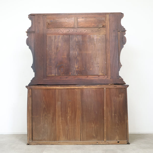 アンティークのミラーバックサイドボード