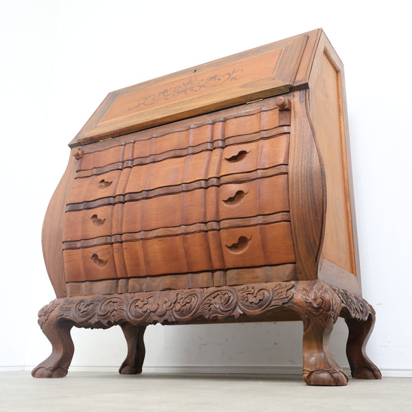 バロック様式のアンティークライティングビューロー