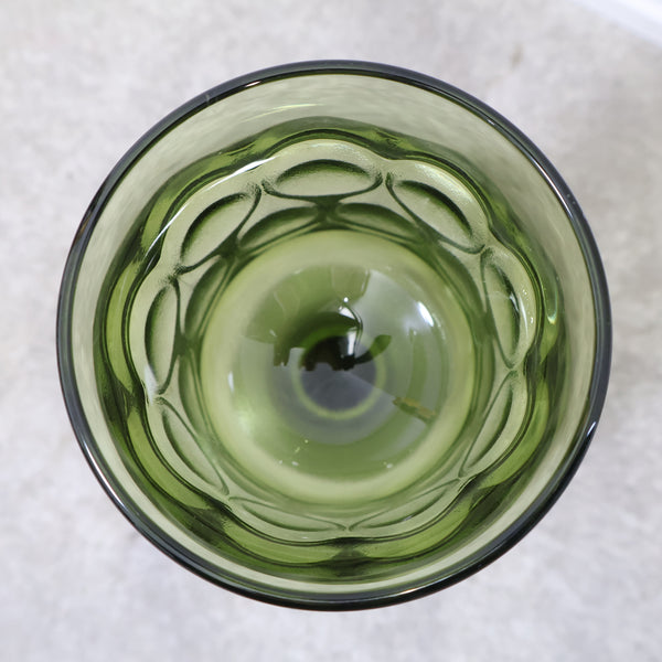 ノリタケ製 グリーンのゴブレットグラス