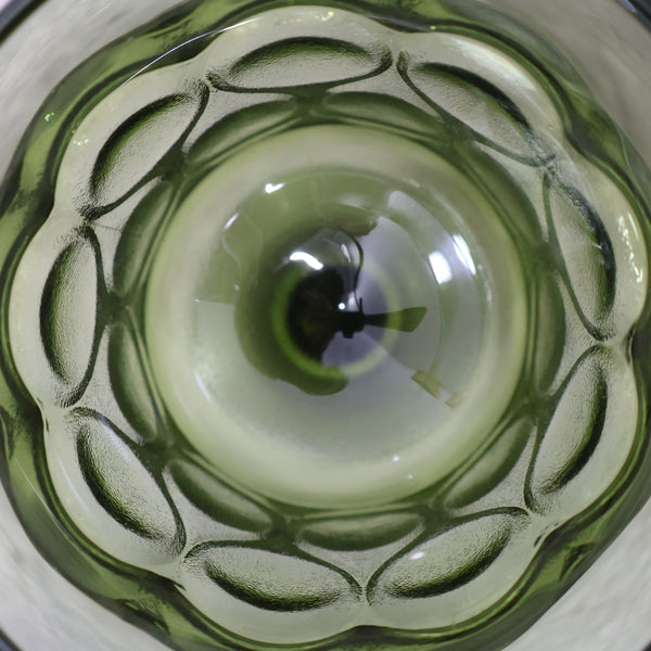 ノリタケ製 グリーンのゴブレットグラス