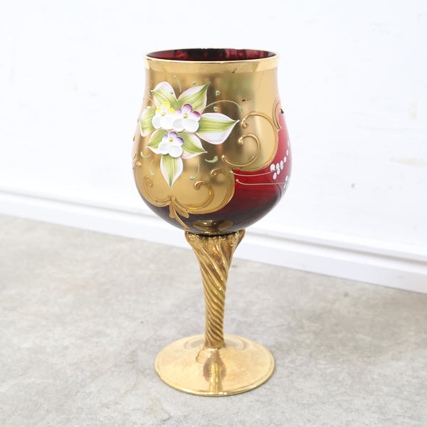 ベネチアングラスのワイングラス・ゴブレット No.1