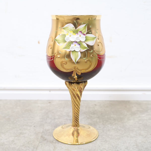 ベネチアングラスのワイングラス・ゴブレット No.1