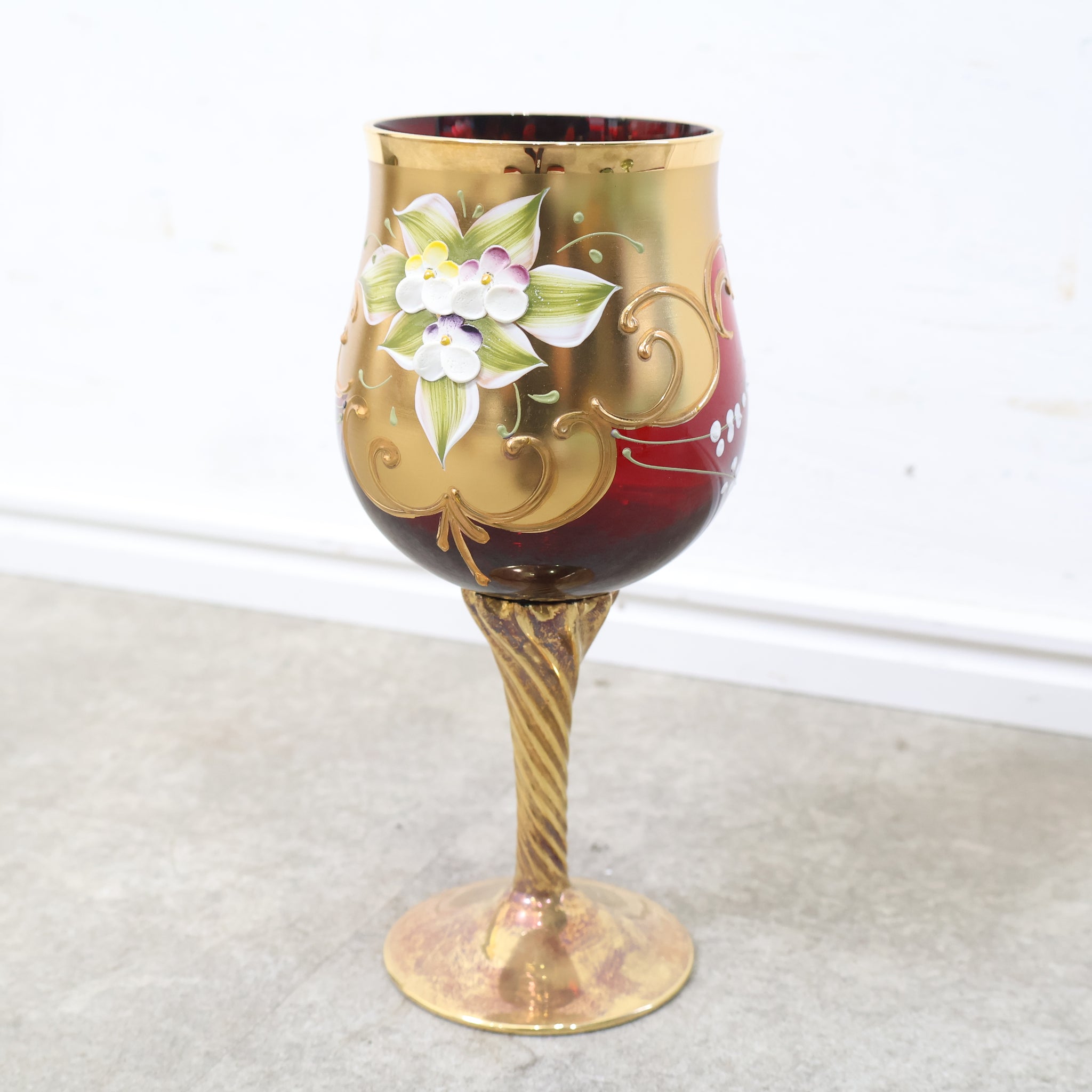 ベネチアングラスのワイングラス・ゴブレット No.2