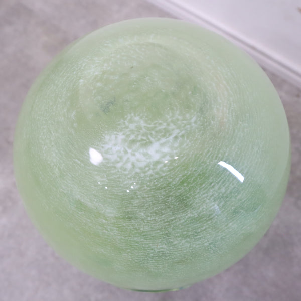グリーン系マーブルガラスの花瓶・フラワーベース