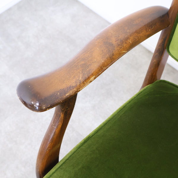 オールドカリモクのデスクアームチェア