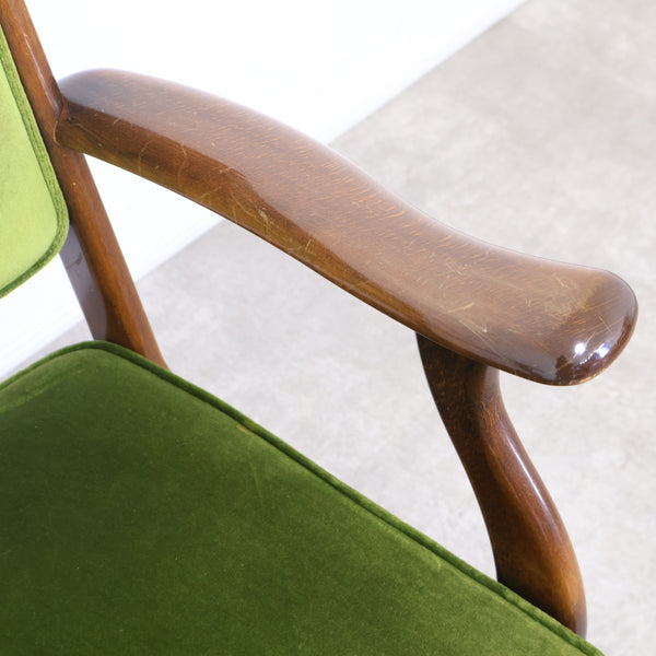 オールドカリモクのデスクアームチェア