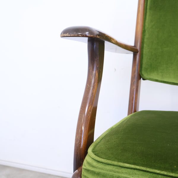 オールドカリモクのデスクアームチェア