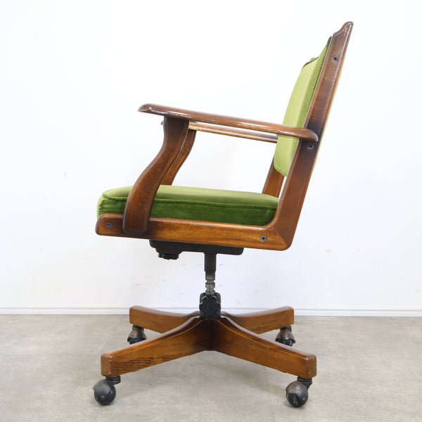 オールドカリモクのデスクアームチェア