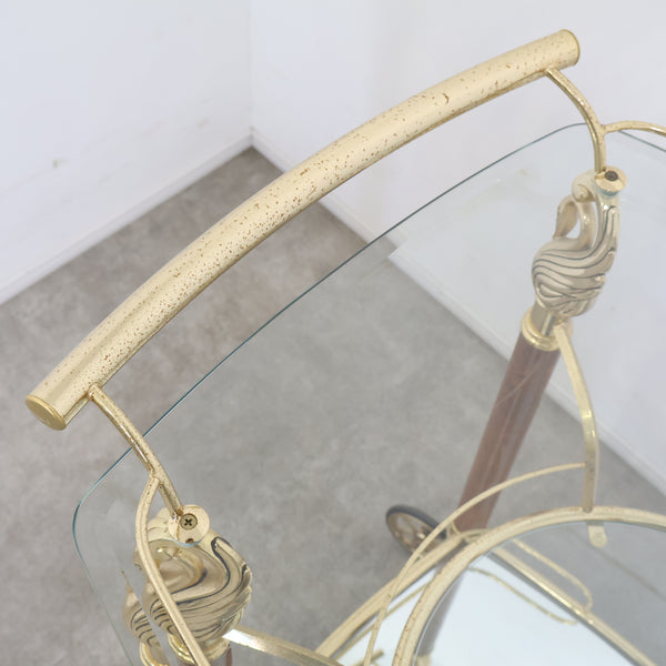 スワンモチーフのワゴン